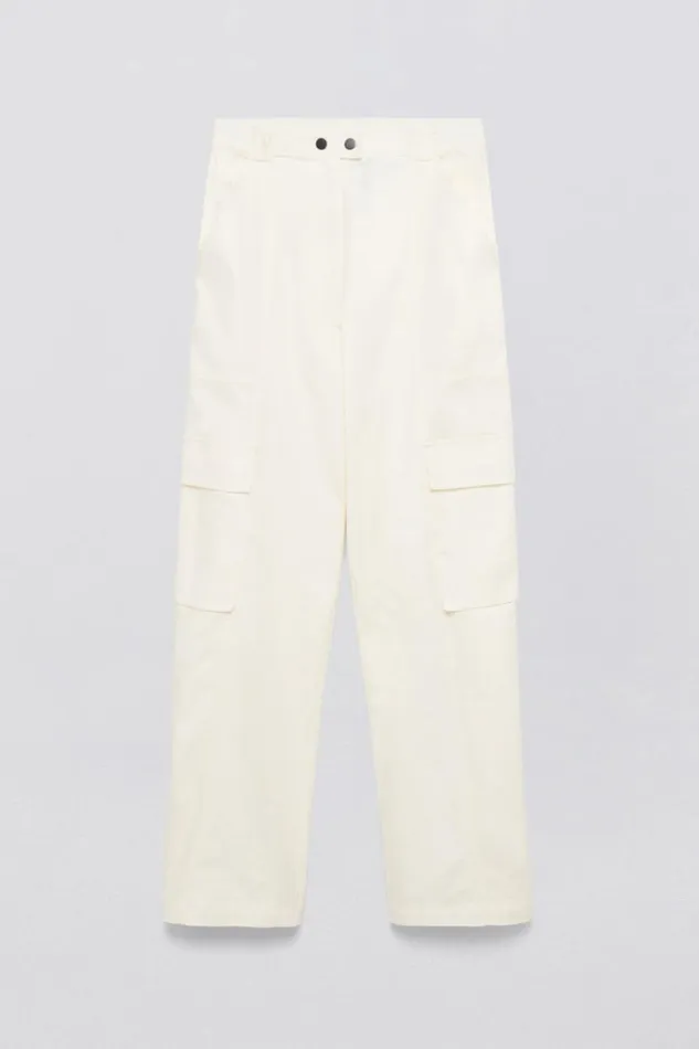 Jonathan Simkhai Lionelle Pant Natural White Women Pants and Bottoms