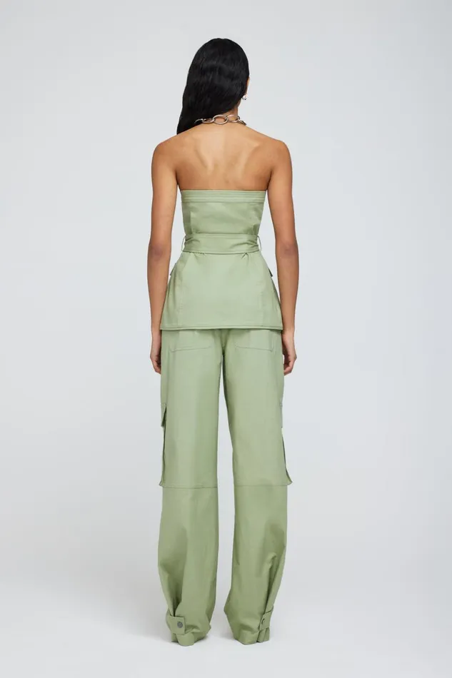 Jonathan Simkhai Lionelle Pant Verde Women Pants and Bottoms