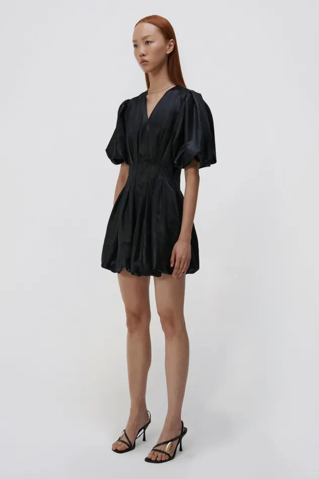 Jonathan Simkhai Luisa Dress Black Women Dresses and Jumpsuits