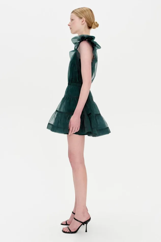 Jonathan Simkhai Monique Dress Emerald Women Dresses and Jumpsuits