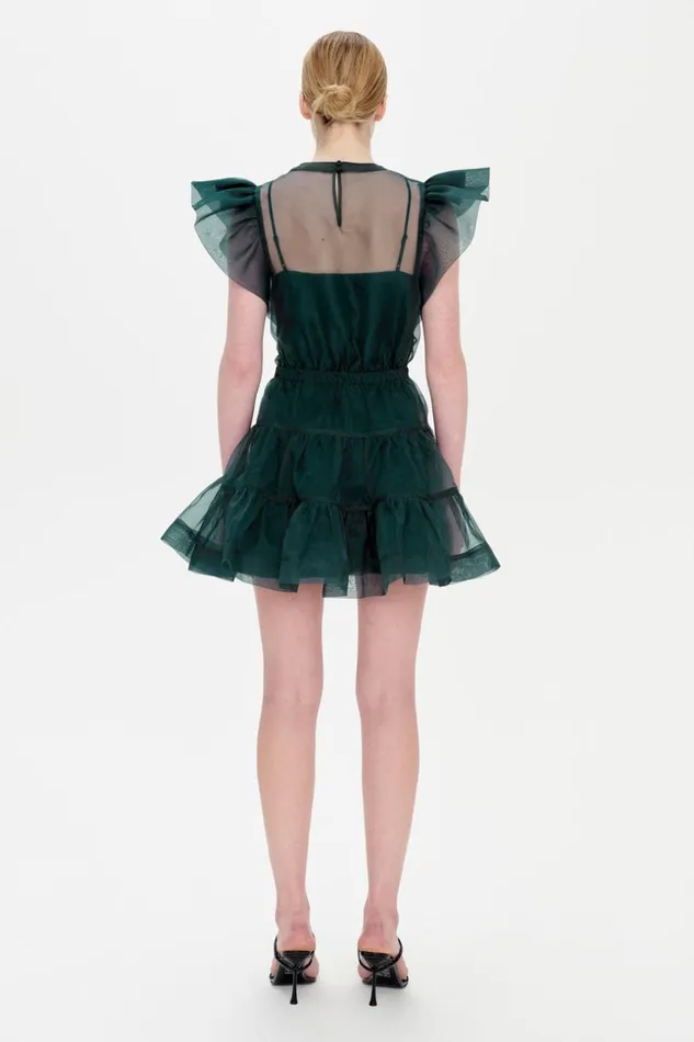 Jonathan Simkhai Monique Dress Emerald Women Dresses and Jumpsuits