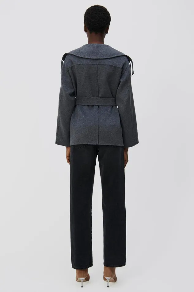 Jonathan Simkhai Rowen Jacket Grey Melange Women Jackets and Coats