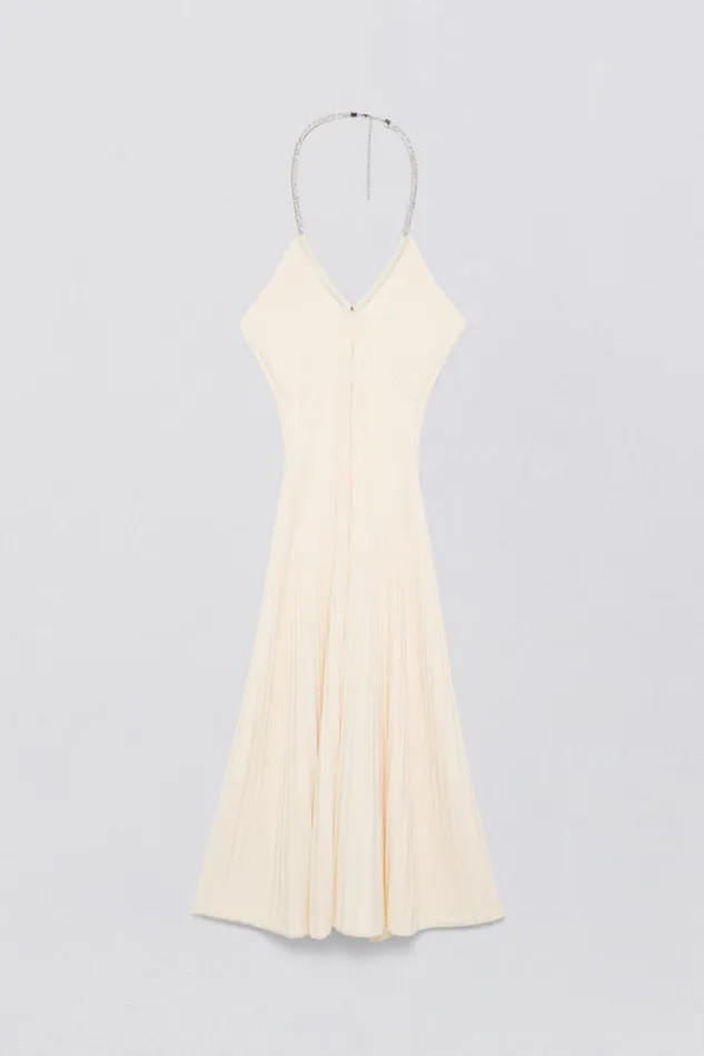 Jonathan Simkhai Sadira Dress Ivory Women Dresses and Jumpsuits