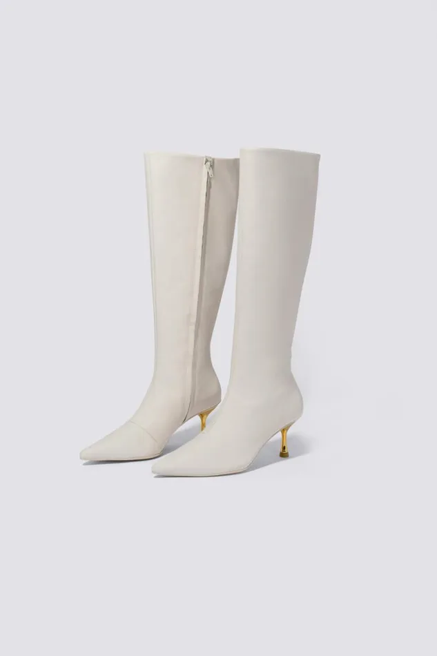 Jonathan Simkhai Sam Boot Ivory Women Footwear