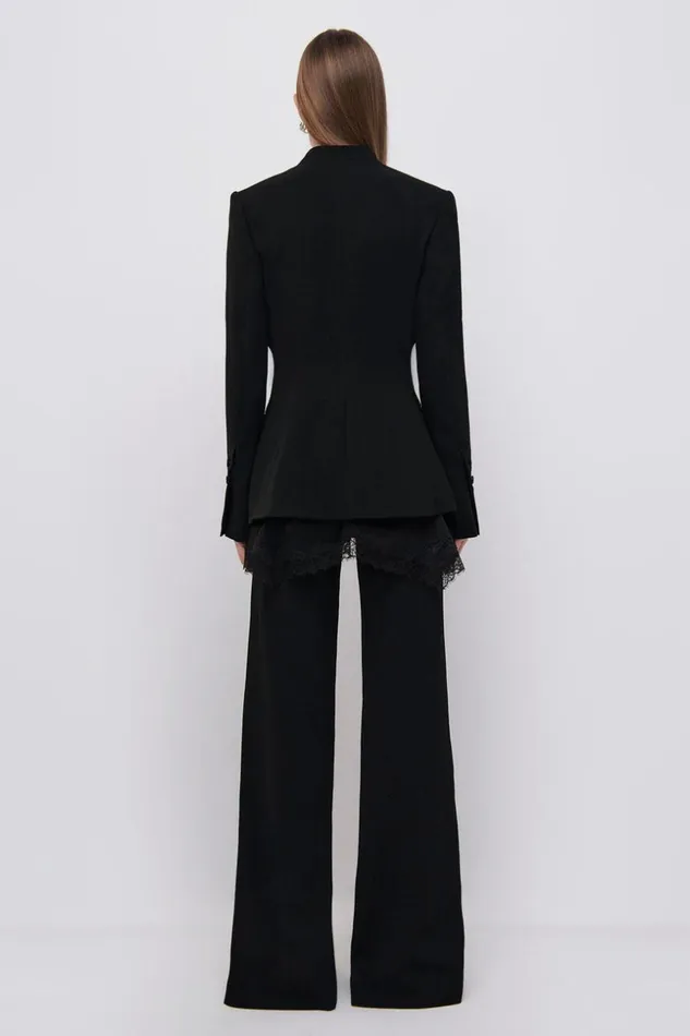 Jonathan Simkhai Signature Allie Blazer Black Women Jackets and Coats
