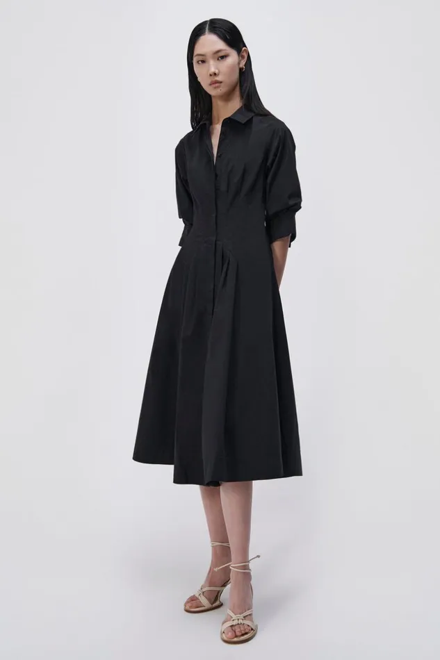 Jonathan Simkhai Signature Jazz Dress Black Women Dresses and Jumpsuits