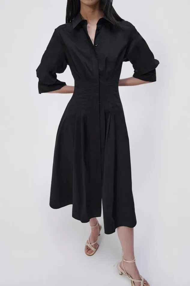 Jonathan Simkhai Signature Jazz Dress Black Women Dresses and Jumpsuits