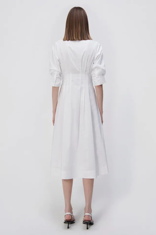 Jonathan Simkhai Signature Jazz Dress White Women Dresses and Jumpsuits