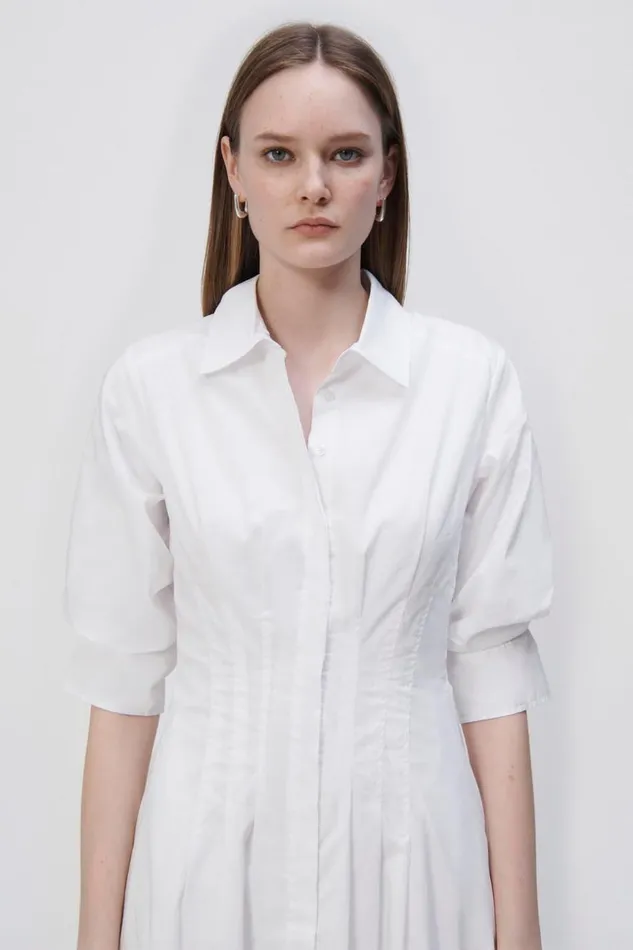Jonathan Simkhai Signature Jazz Dress White Women Dresses and Jumpsuits