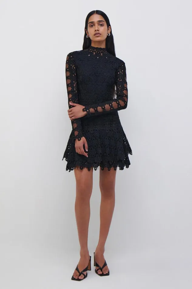 Jonathan Simkhai Signature Joy Dress Black Women Dresses and Jumpsuits