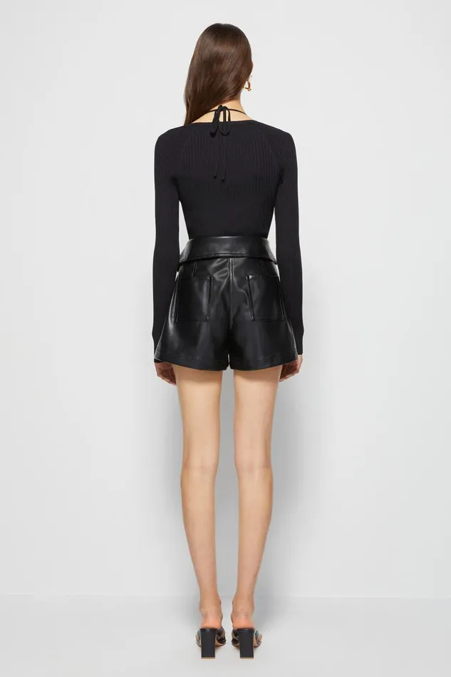 Jonathan Simkhai Signature Mari Short Black Women Pants and Bottoms