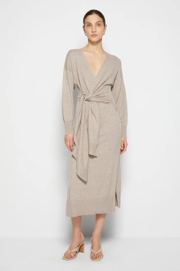 Jonathan Simkhai Skyla Loungewear Dress Fawn Women Dresses and Jumpsuits