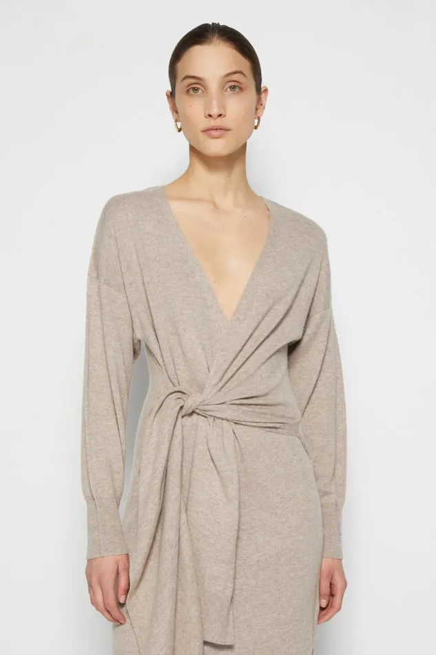 Jonathan Simkhai Skyla Loungewear Dress Fawn Women Dresses and Jumpsuits