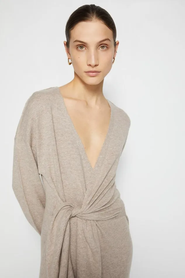Jonathan Simkhai Skyla Loungewear Dress Fawn Women Dresses and Jumpsuits