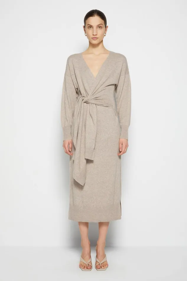 Jonathan Simkhai Skyla Loungewear Dress Fawn Women Dresses and Jumpsuits