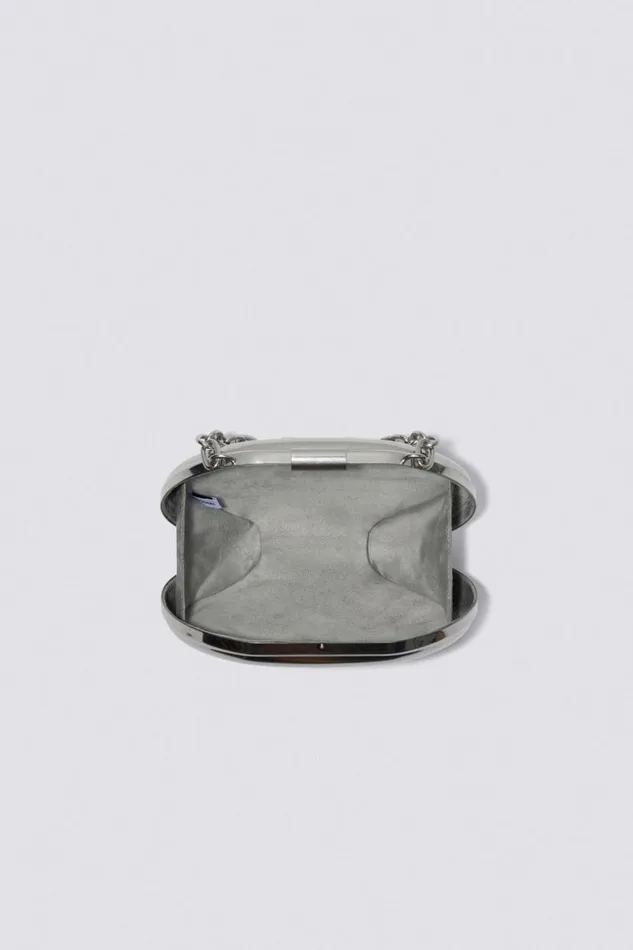 Jonathan Simkhai Sol Clutch Brushed Silver Women Handbags