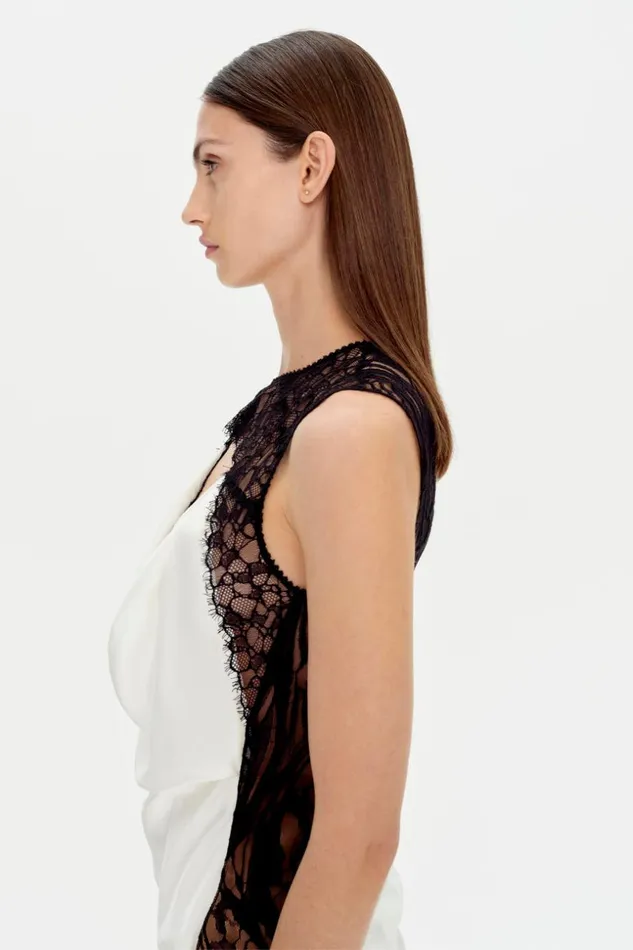 Jonathan Simkhai Vea Gown Ivory Multi Women Dresses and Jumpsuits