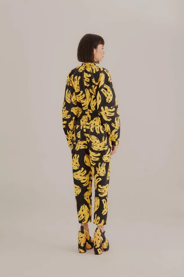 Jumpsuits Women FARM Rio Black Bossa Banana Jumpsuit Jumpsuits Women FARM Rio Black Bossa Banana Jumpsuit