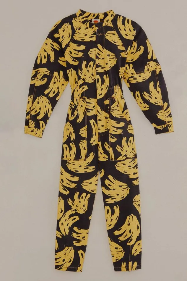 Jumpsuits Women FARM Rio Black Bossa Banana Jumpsuit Jumpsuits Women FARM Rio Black Bossa Banana Jumpsuit