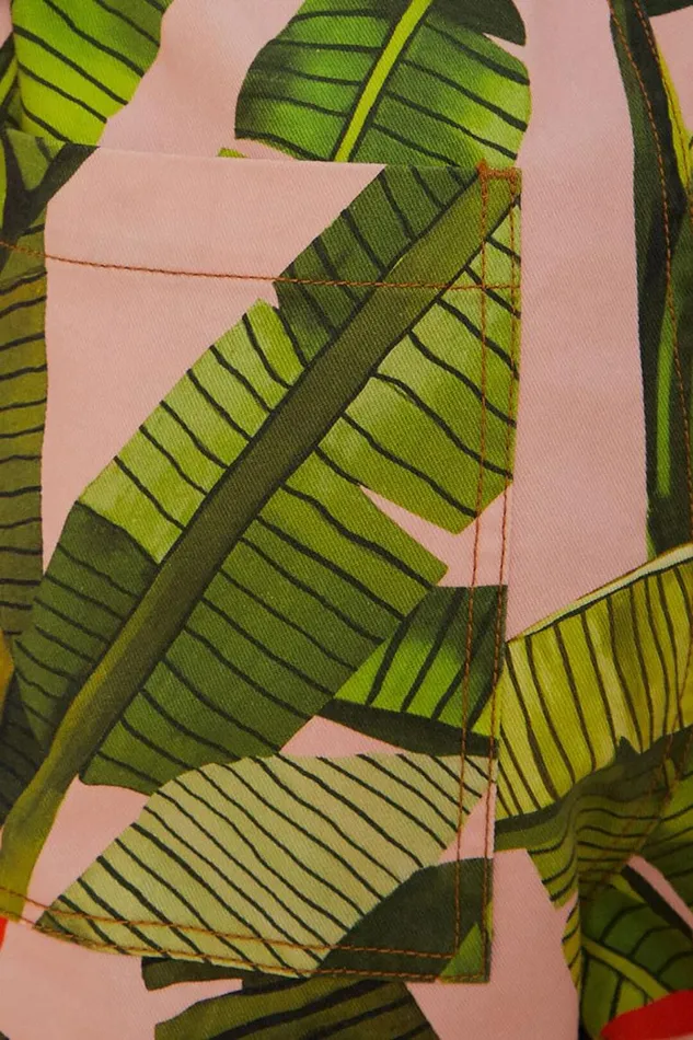 Jumpsuits Women FARM Rio Pink Banana Leaves Jumpsuit