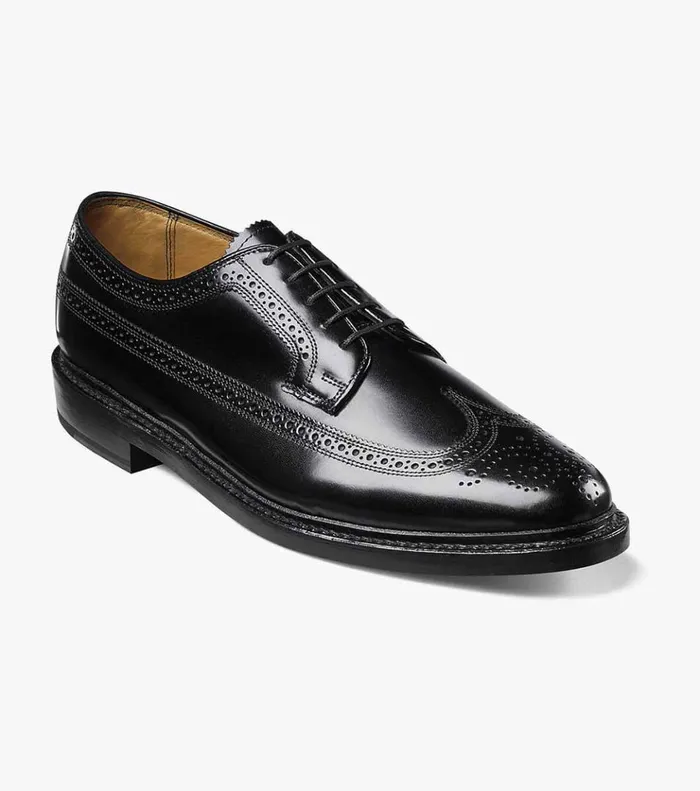 Kenmoor Wingtip Oxford Black Men Florsheim Dress Shoes