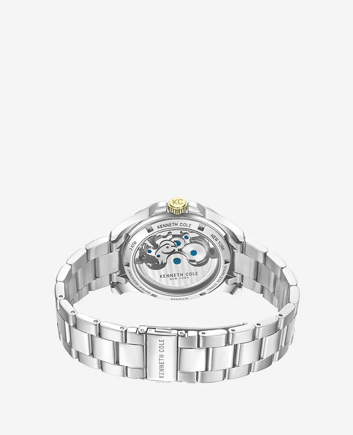 Kenneth Cole New York Automatic Bracelet Watch Silver Men Kenneth Cole Watches Kenneth Cole New York Automatic Bracelet Watch Silver Men Kenneth Cole Watches
