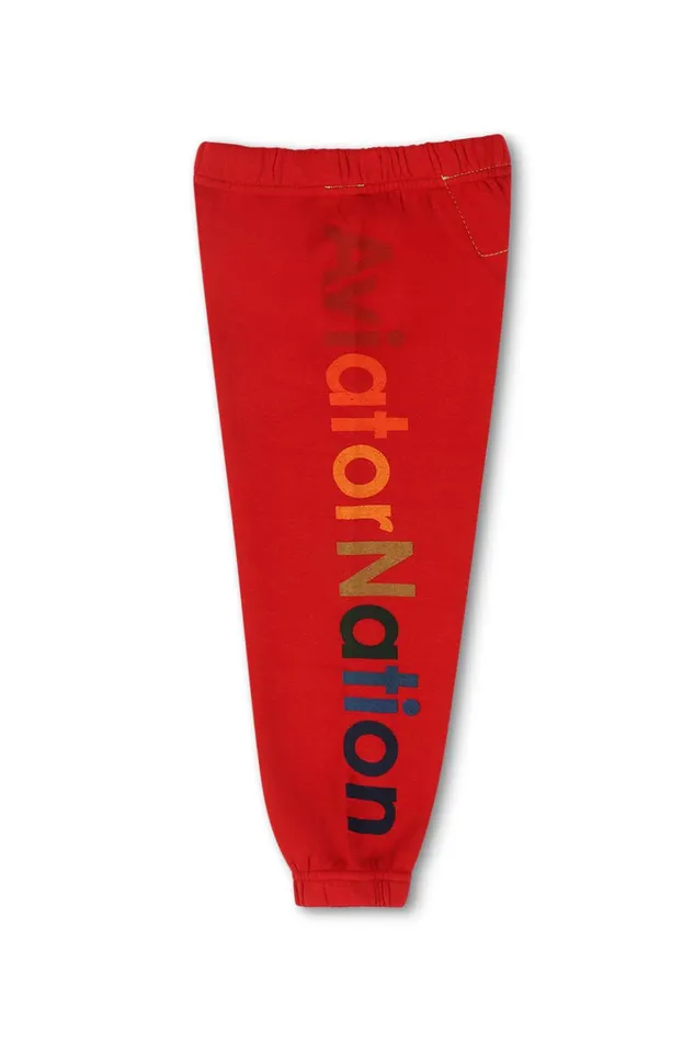 KID039S AVIATOR NATION SWEATPANTS 8211 RED Kids Aviator Nation Kid039s Sweatpants