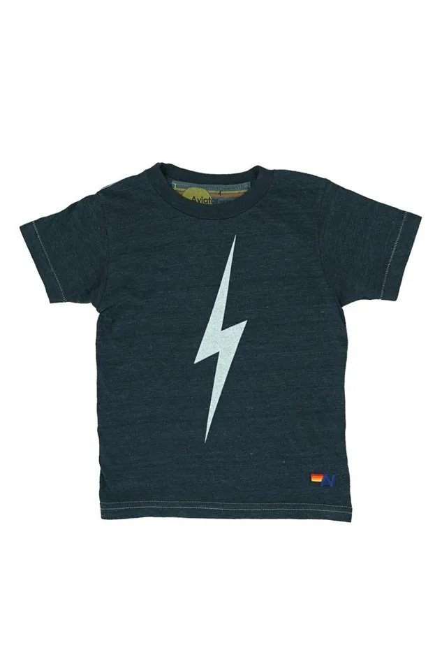 KID039S BOLT TEE 8211 CHARCOAL Kids Aviator Nation Kid039s Tees