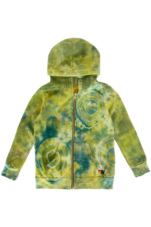 KID039S HAND DYED ZIP HOODIE 8211 TIE DYE GREEN YELLOW Kids Aviator Nation Kid039s Hoodies KID039S HAND DYED ZIP HOODIE 8211 TIE DYE GREEN YELLOW Kids Aviator Nation Kid039s Hoodies