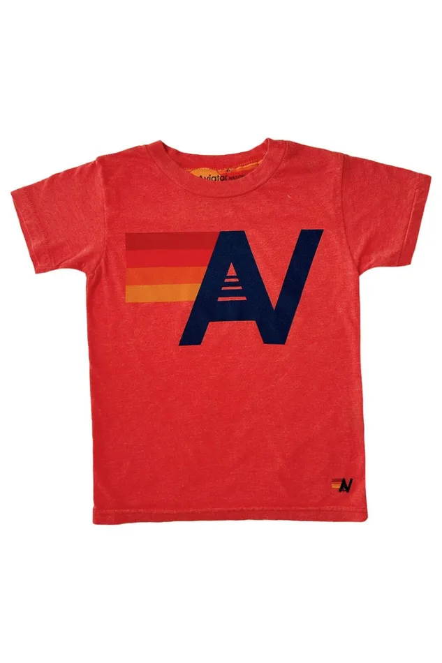 KID039S LOGO TEE 8211 RED Kids Aviator Nation Kid039s Tees