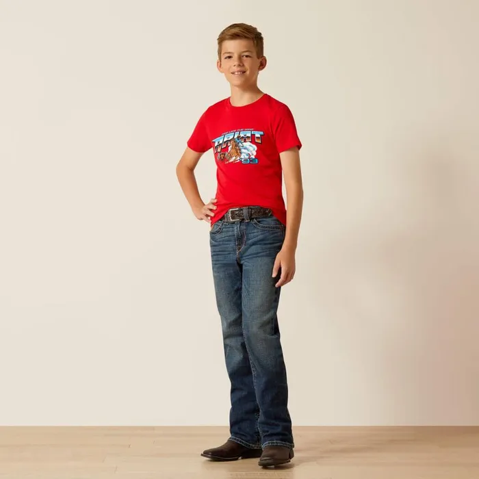 Kids Ariat Racing 93 TShirt Red Ariat TShirts and Polos Kids Ariat Racing 93 TShirt Red Ariat TShirts and Polos