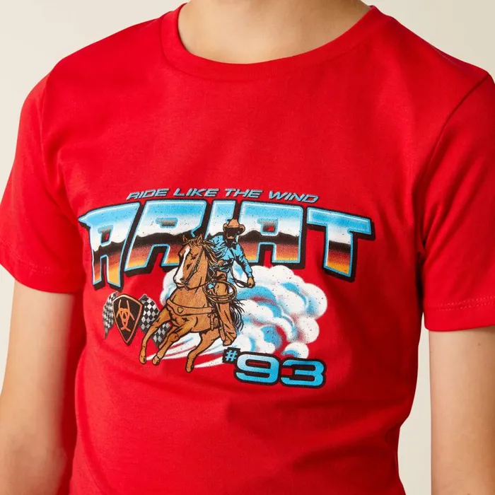 Kids Ariat Racing 93 TShirt Red Ariat TShirts and Polos Kids Ariat Racing 93 TShirt Red Ariat TShirts and Polos