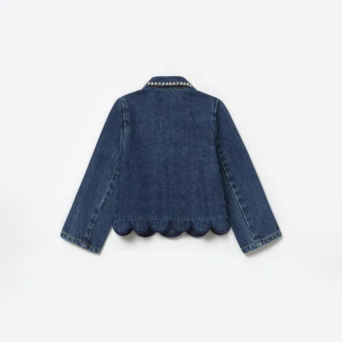 Kids Blue Denim Jacket Self Portrait