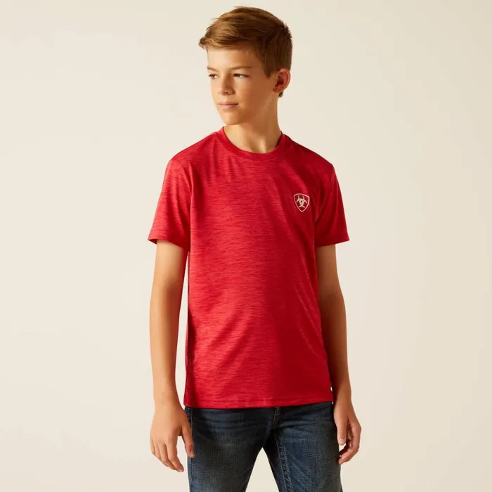 Kids Charger Ariat Crestline TShirt Chili Pepper Ariat TShirts and Polos Kids Charger Ariat Crestline TShirt Chili Pepper Ariat TShirts and Polos