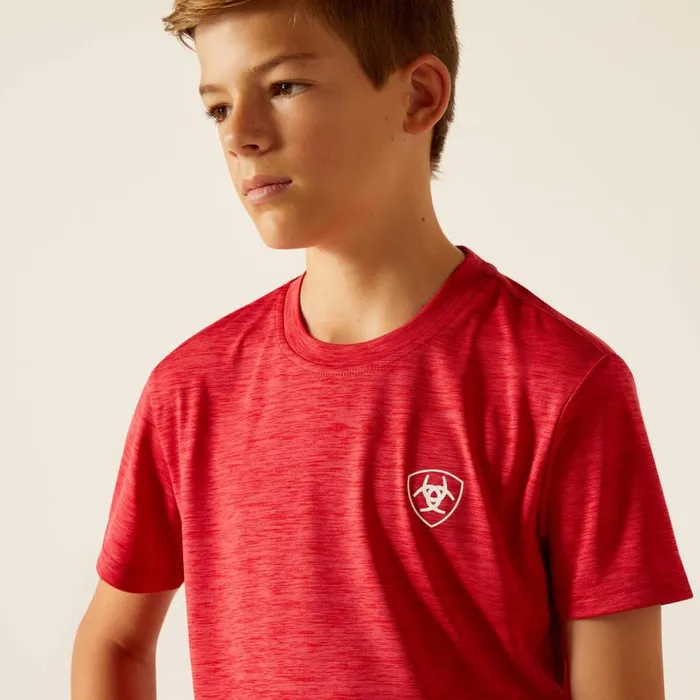 Kids Charger Ariat Crestline TShirt Chili Pepper Ariat TShirts and Polos Kids Charger Ariat Crestline TShirt Chili Pepper Ariat TShirts and Polos