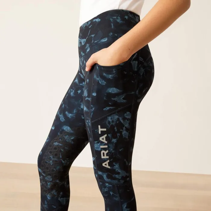Kids Eos Print Knee Patch Tight Stormy Skies Ariat English Riding Clothing Kids Eos Print Knee Patch Tight Stormy Skies Ariat English Riding Clothing