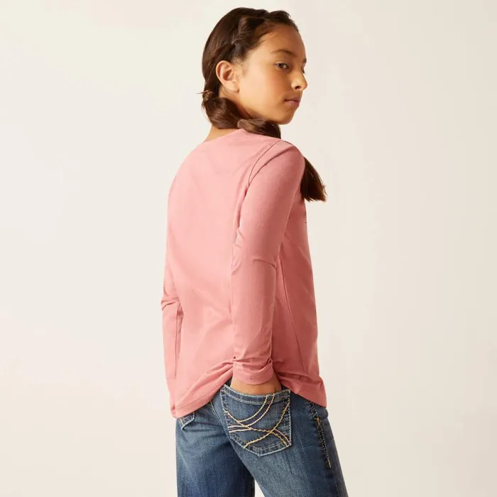 Kids Flora Shirt Dusty Rose Ariat TShirts and Polos Kids Flora Shirt Dusty Rose Ariat TShirts and Polos