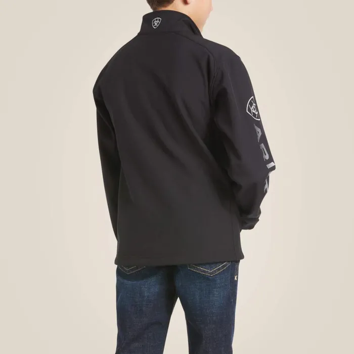 Kids Logo 20 Softshell Jacket Blacksilver Ariat Jackets and Vests