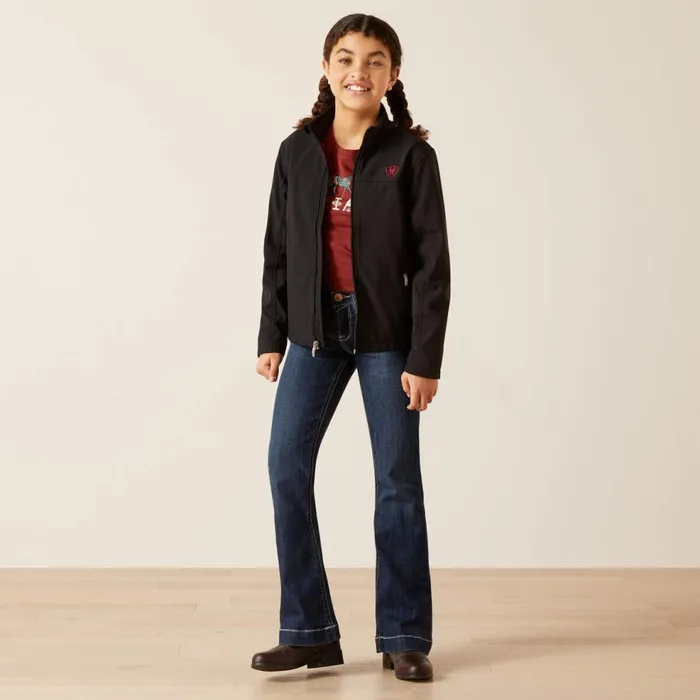 Kids New Team Softshell Brand Jacket Mex Black Ariat Jackets and Vests Kids New Team Softshell Brand Jacket Mex Black Ariat Jackets and Vests