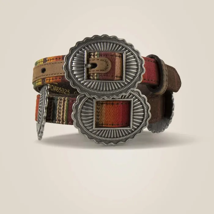 Kids Oval Concho Serape Belt Multi Ariat Belts