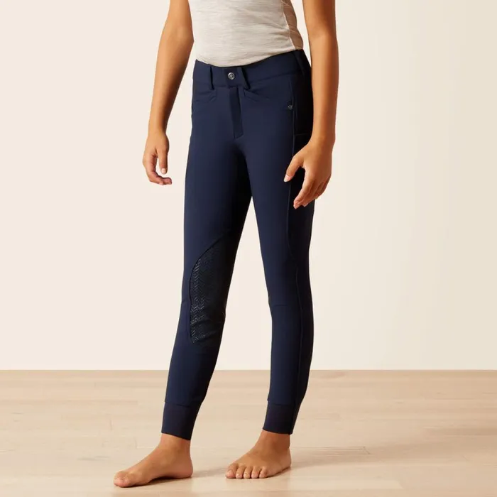 Kids Prelude 20 Knee Patch Breech Navy Eclipse Ariat English Riding Clothing