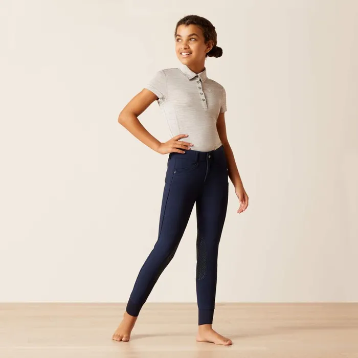 Kids Prelude 20 Knee Patch Breech Navy Eclipse Ariat English Riding Clothing Kids Prelude 20 Knee Patch Breech Navy Eclipse Ariat English Riding Clothing