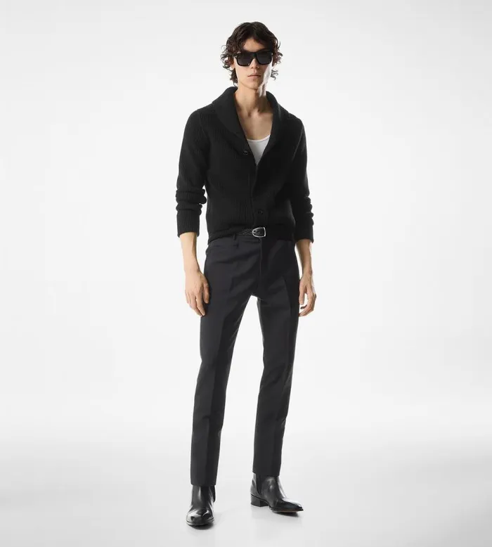Knitwear Men TOM FORD CASHMERE SHAWL COLLAR CARDIGAN Black Knitwear Men TOM FORD CASHMERE SHAWL COLLAR CARDIGAN Black