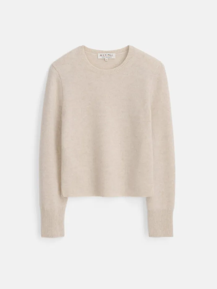Lana Sweater In Cashmere Heather Ecru Women Alex Mill Sweaters