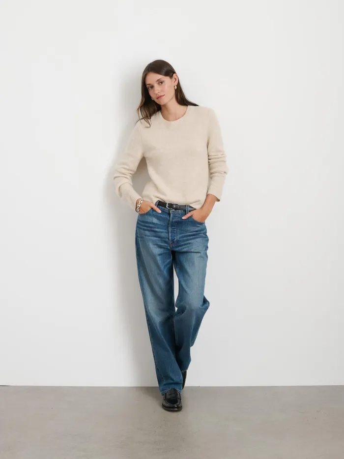Lana Sweater In Cashmere Heather Ecru Women Alex Mill Sweaters