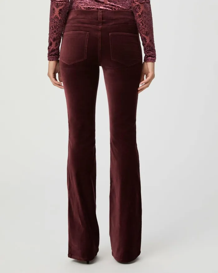 Laurel Canyon Bootcut Pant 8211 Dark Oxblood Velvet Women PAIGE Pants Laurel Canyon Bootcut Pant 8211 Dark Oxblood Velvet Women PAIGE Pants