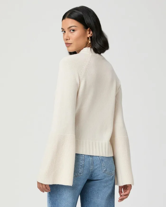 Laurel Sweater 8211 Ivory Cashmere Women PAIGE Sweaters and Sweatshirts
