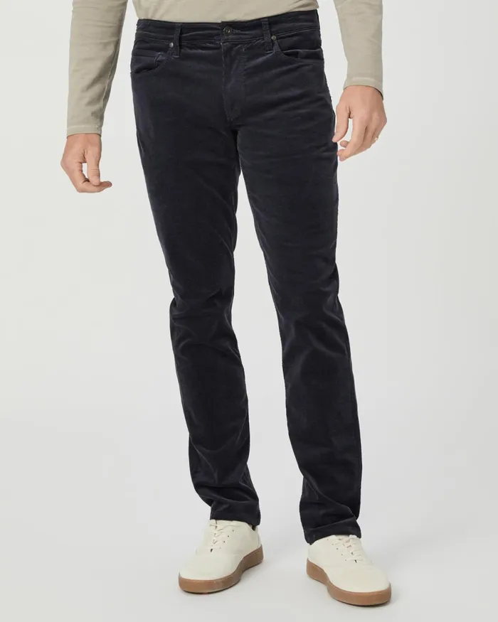 Lennox Slim Pant 8211 Deep Anchor Corduroy Men PAIGE Pants and Joggers Lennox Slim Pant 8211 Deep Anchor Corduroy Men PAIGE Pants and Joggers