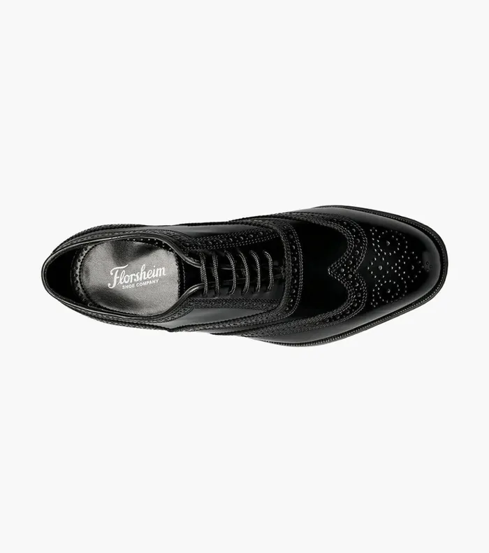 Lexington Wingtip Oxford Black Men Florsheim Dress Shoes