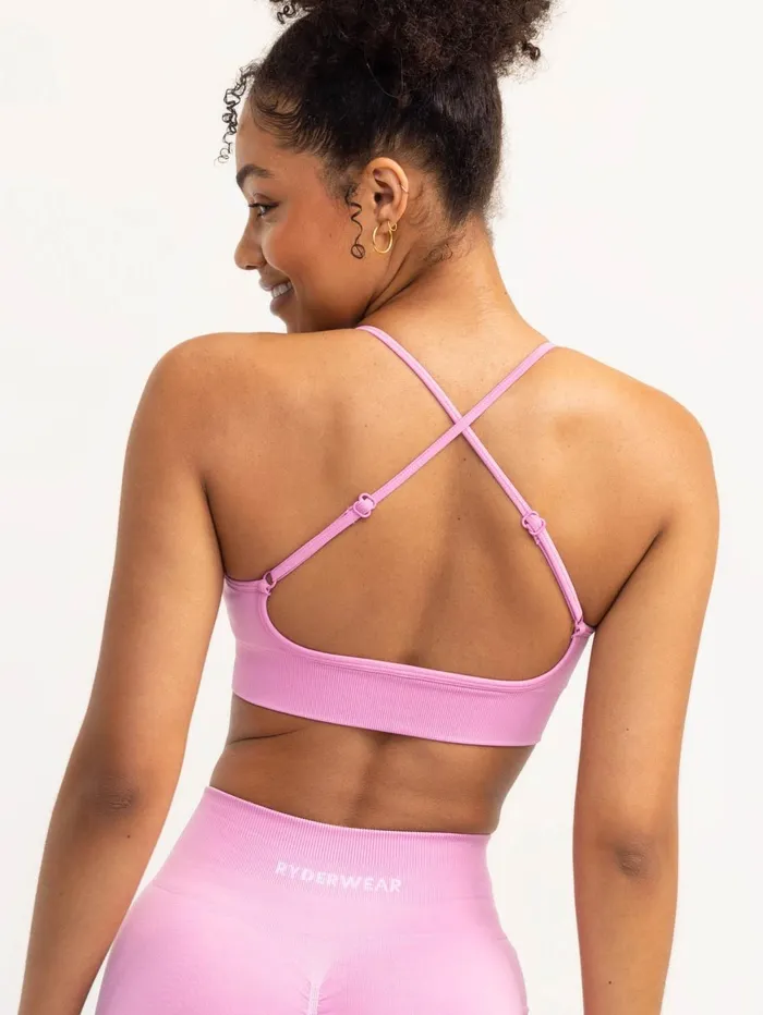 Lift 20 Seamless Sports Bra 8211 Musk Pink Women Ryderwear Sports Bras